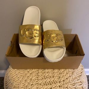 Authentic UGG Gold slides